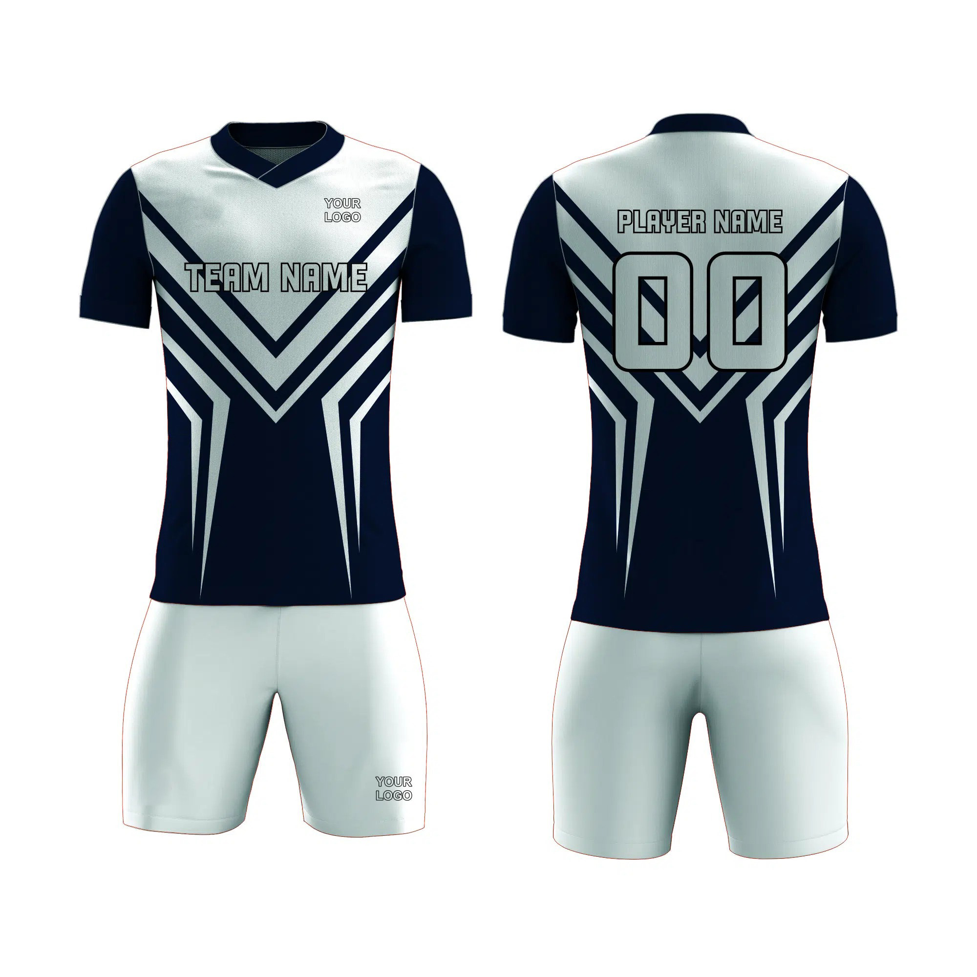 Black and White Badminton Uniform