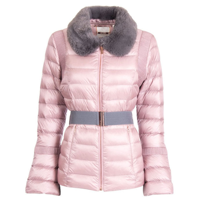 Pink Long Bubble Jacket