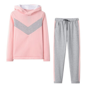 Baby Pink and Grey Jogging Set
