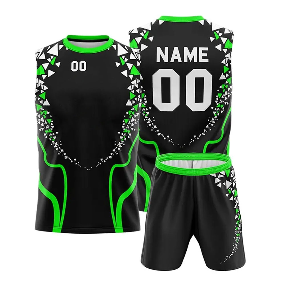 Black and Green 7v7 Uniform