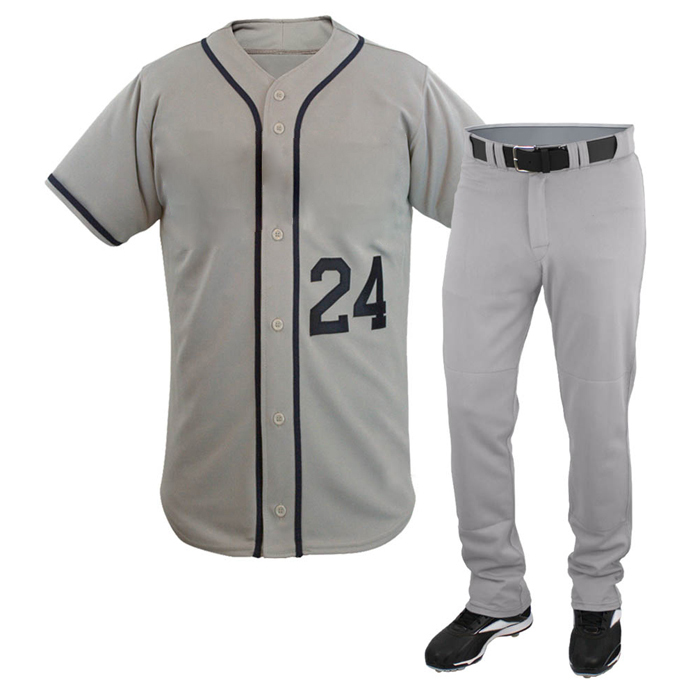 Grey Baseball Uniform