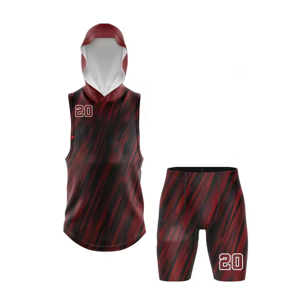 Maroon and Black 7v7 Uniform