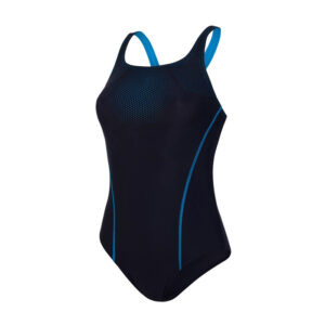 Black with Sky Blue Swim Suit