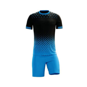 Black and Sky Blue Volly Ball Uniform