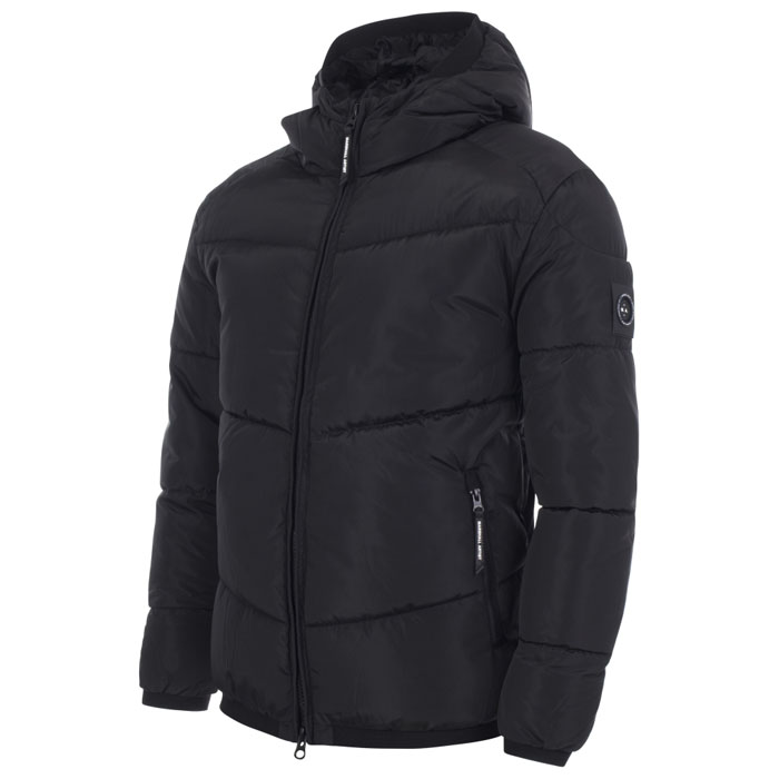 Black with Full Sleeves Bubble Jacket
