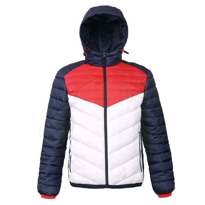 Navy Blue and White Bubble Jacket