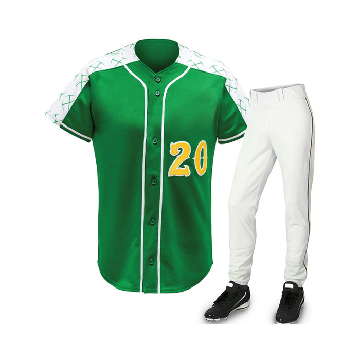 Green Baseball Uniform